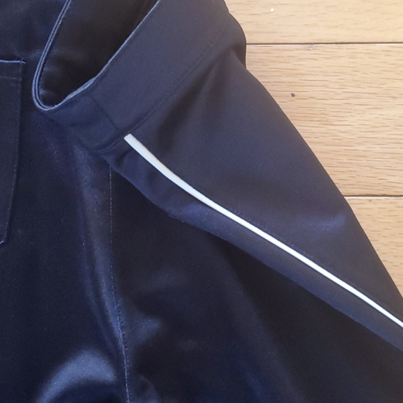 H&M high waist stretch satiny side stripe pants 2 - Picture 6 of 7